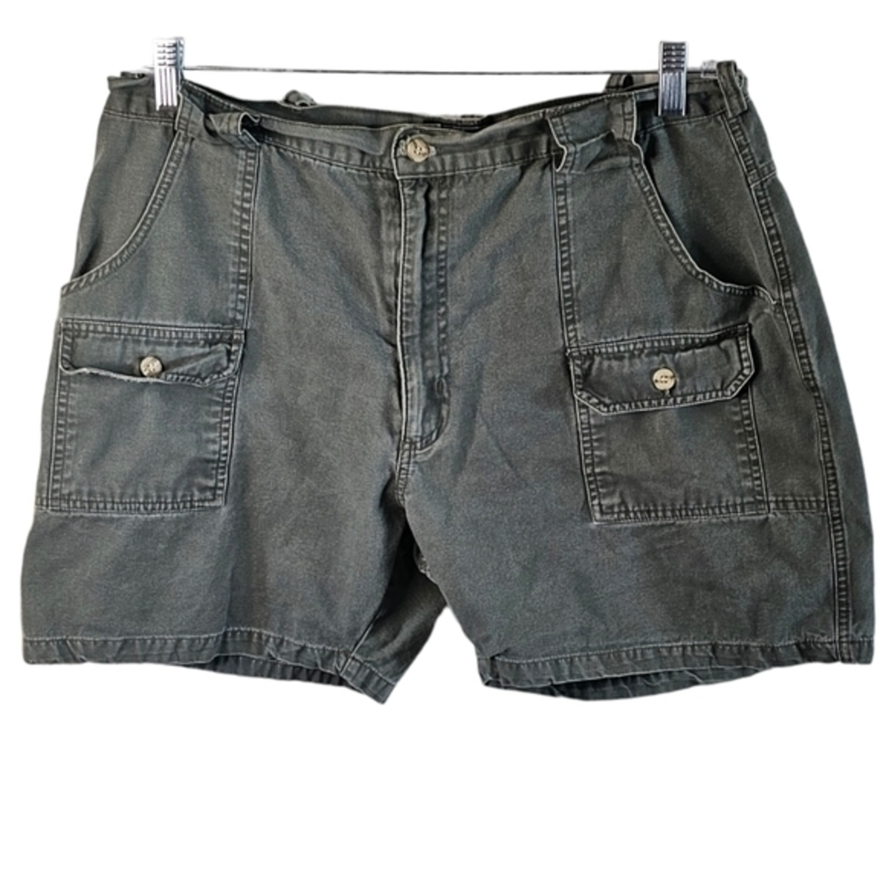 Le Tigre Men's Cargo Shorts - Charcoal Gray